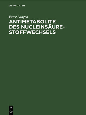 cover image of Antimetabolite des Nucleinsäure-Stoffwechsels